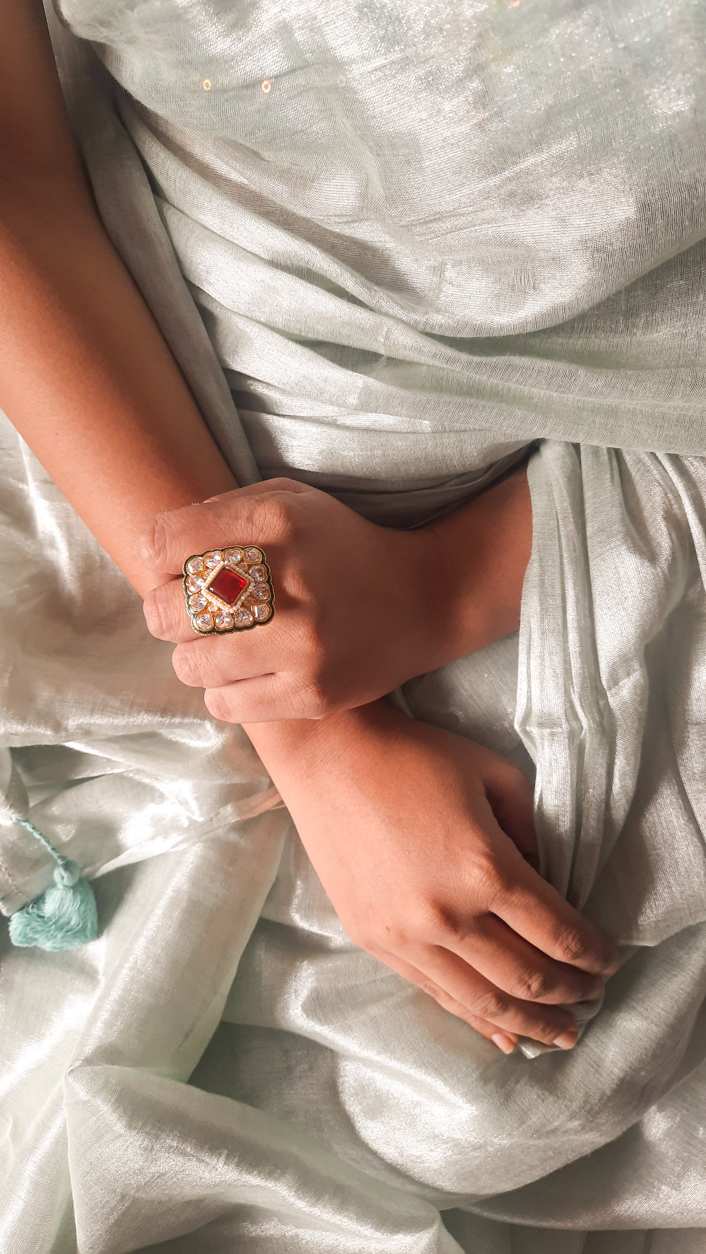 Timeless Polki Kundan Ring