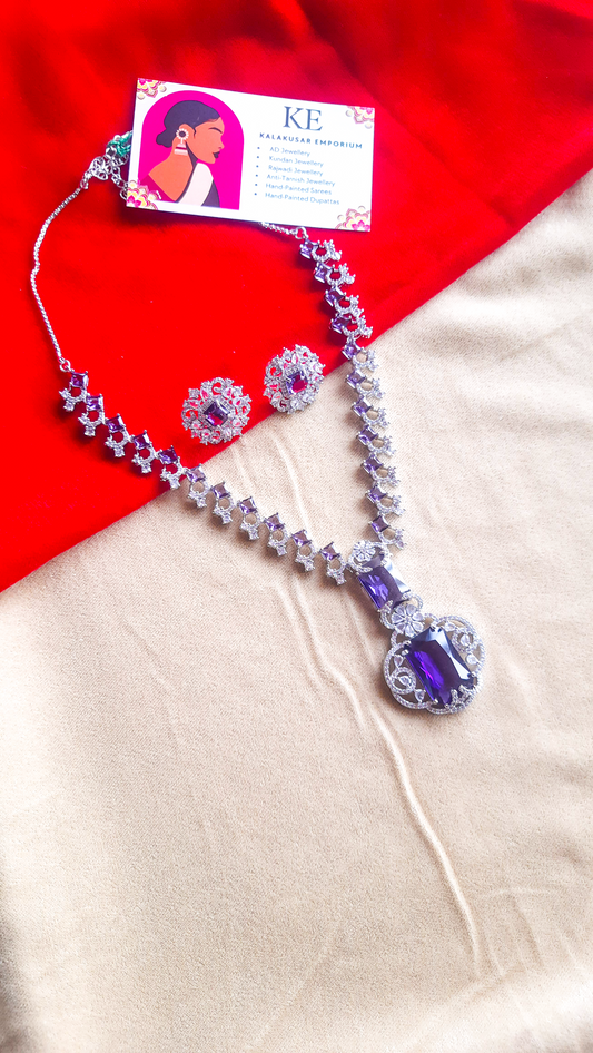 Timeless Sparkle AD Stone Necklace