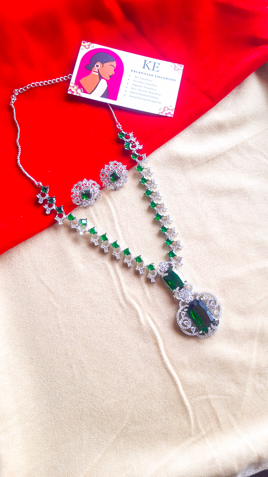 Timeless Sparkle AD Stone Necklace