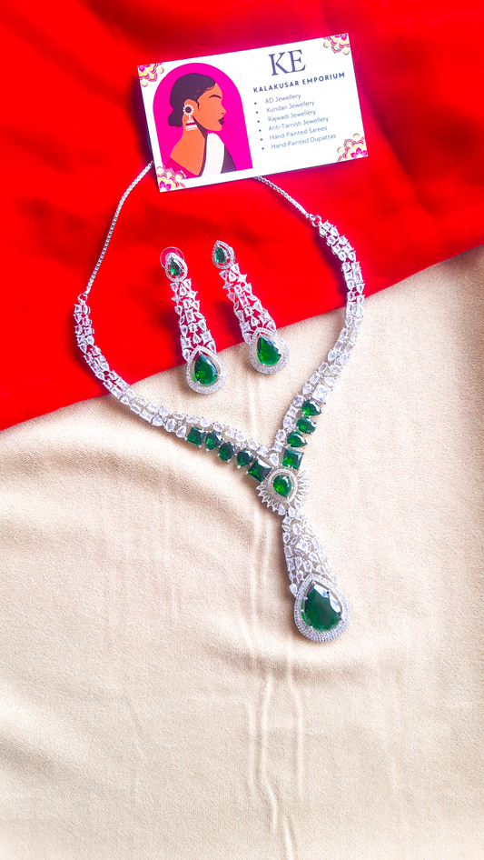 Timeless Sparkle AD Stone Necklace