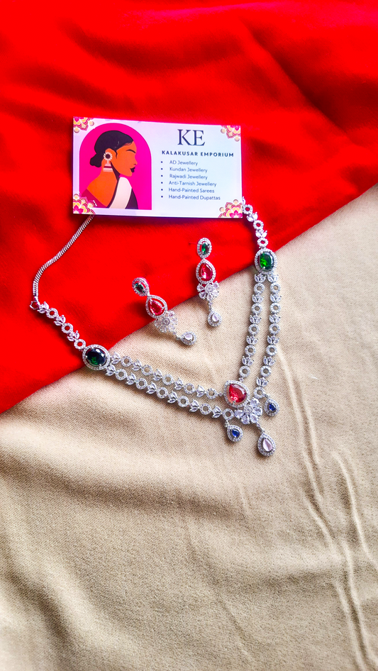 Timeless Sparkle AD Stone Necklace