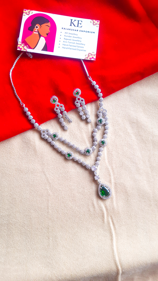 Timeless Sparkle AD Stone Necklace