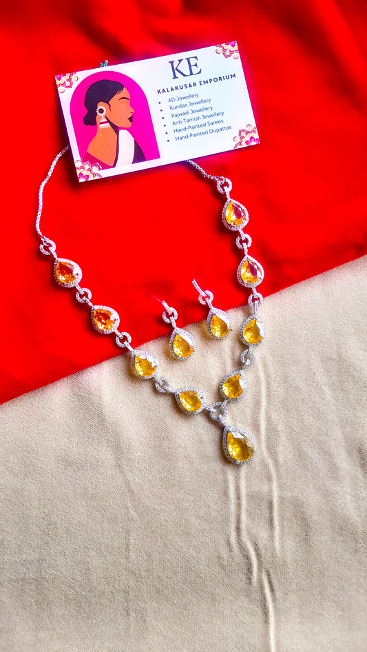 Timeless Sparkle AD Stone Necklace