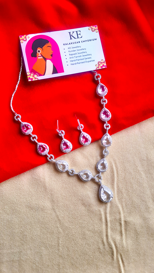 Timeless Sparkle AD Stone Necklace
