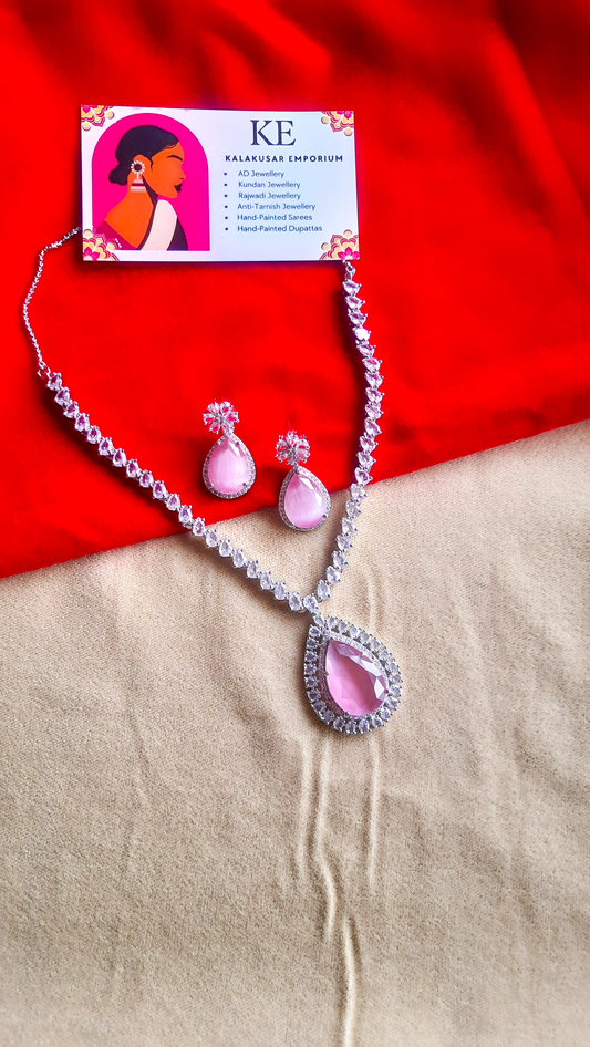 Timeless Sparkle AD Stone Necklace