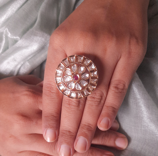 Royal Crown Moissanite Designer Ring