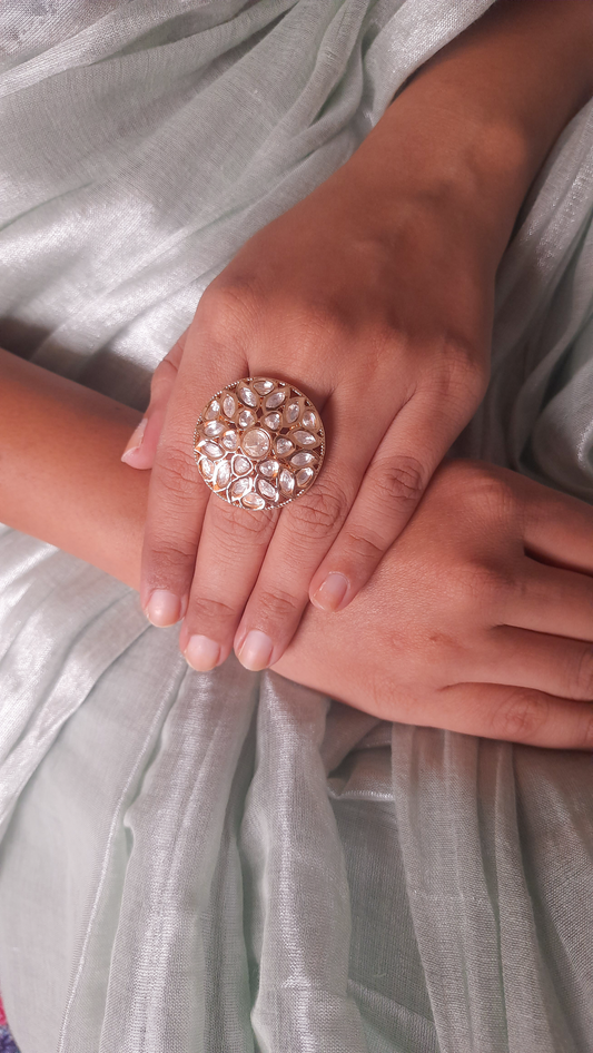 Brilliant Bloom Moissanite Cocktail Ring