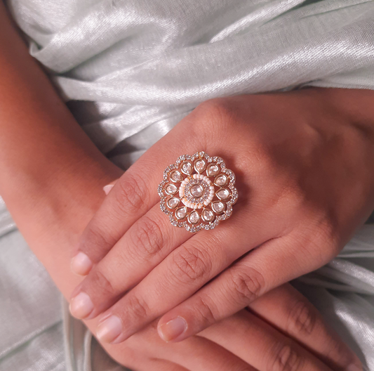 Classic Radiance Moissanite Engagement Ring