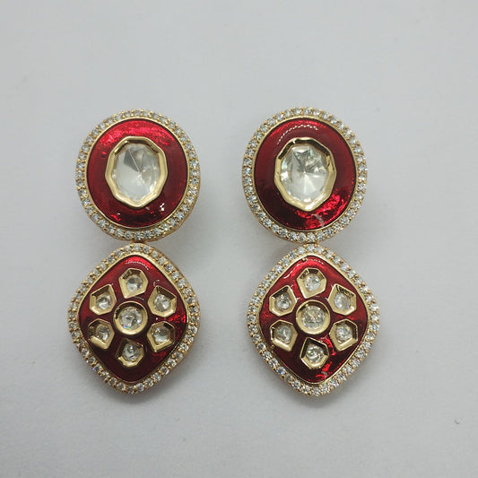Heritage Glow – Dual Design Moissanite Earrings