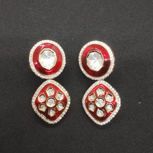 Heritage Glow – Dual Design Moissanite Earrings