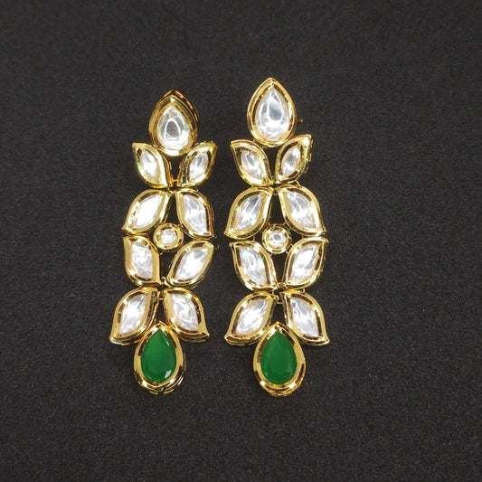 Royal Splendor – Kundan Earrings with Meenakari Detailing